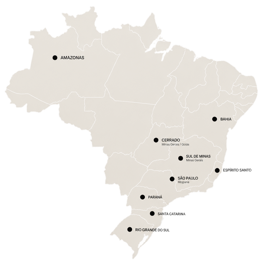 Brazil production map