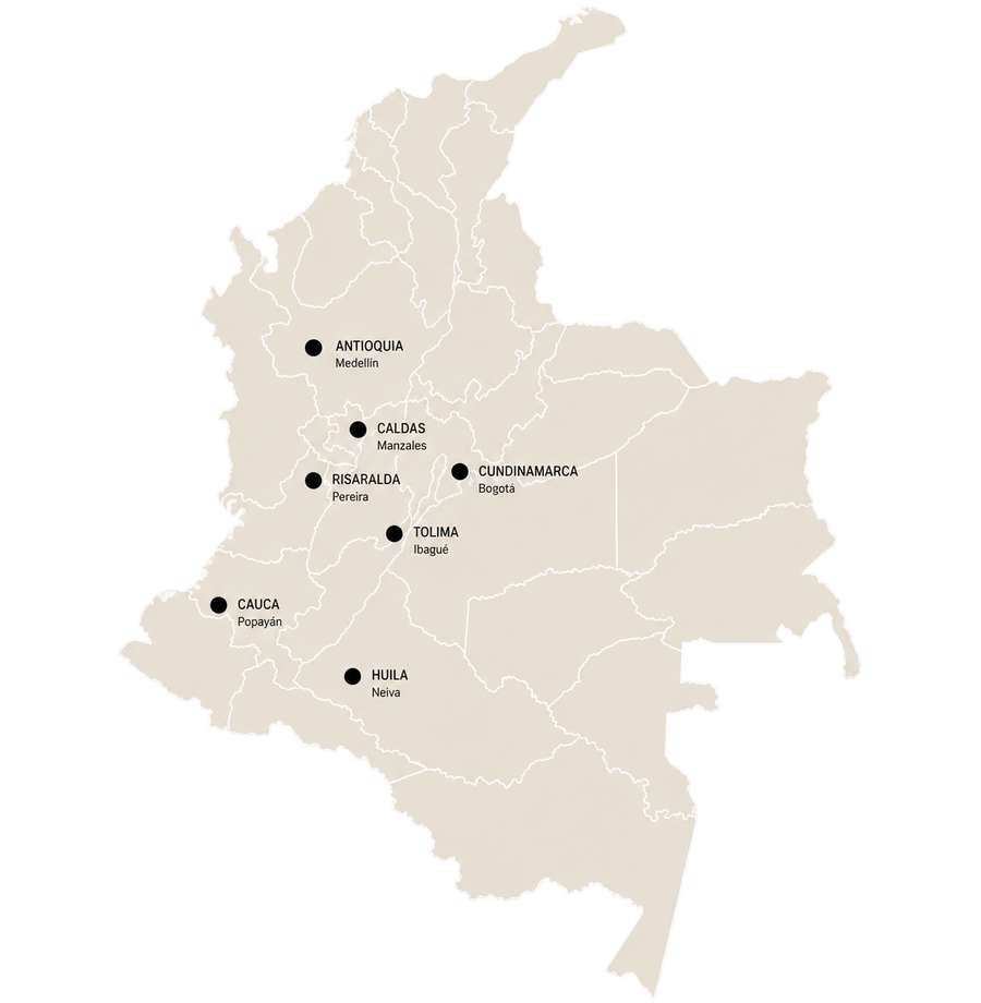 Colombia production map